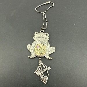 QTOP Sweet frog CAR CHARM MIRROR ORNAMENT Ganz silver gold